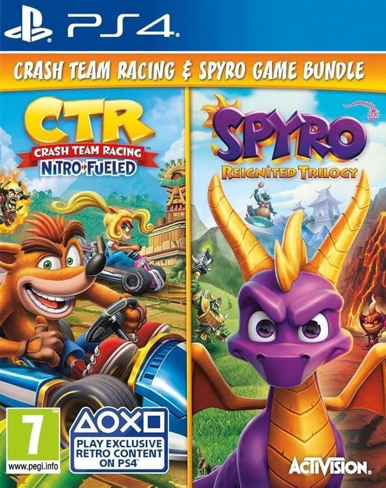 Crash Team Racing Nitro-Fueled + Spyro Reignited Trilogy ~ PS4