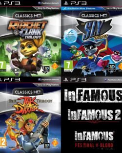 Ratchet & Clank + Jak & Daxter + Infamous + Sly Cooper ~ PS3