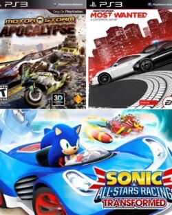 Motorstorm Apocalypse + Need for Speed Most Wanted + Sonic & All-Stars Racing ~ PS3
